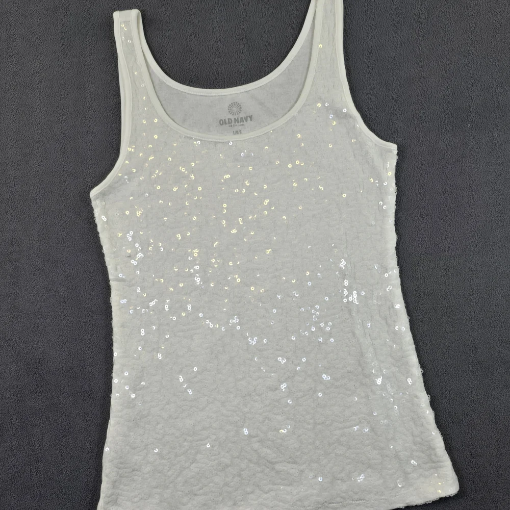 Old Navy Sparkling Silver Tank Top